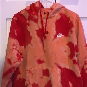 bleach tie dye nike hoodie